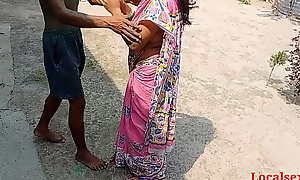 Pink Saree Beautiful Bengali Bhabi Sex Not far from A Holi(Official video By Localsex31)
