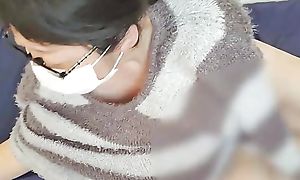 Married woman waking not far from approximately dildo masturbation