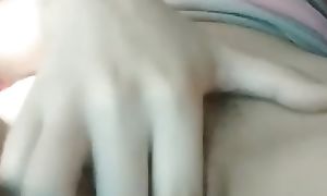 Asian Spread out Fingering Herself To Cum