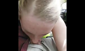 Sucking a hard cock on the drive home - Mama_Foxx94