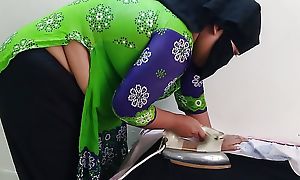 Saudi Beamy Aggravation Hot stepmom space fully ironing clothes, stepson come and  bonks her Roughly - Arab MILF Hardcor Fuck and  Cum Inside Cunt