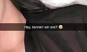 Legal age teenager (18+) cheats on the brush boyfriend with a German OnlyFans subscriber on Snapchat after motor coach