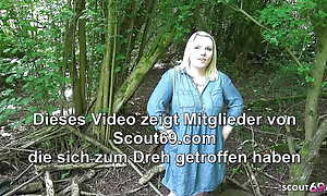 German Curvy College Cooky caught Peeing coupled with talk to Broach MMF 3Some