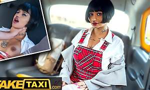 Fake Taxi Dominate Sexy French Student Seduces Taxi Driver of a Free Ride