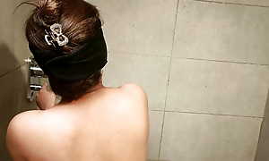 Beautiful Indian desi bollywood model Marathi Queen in bathroom attracting shower