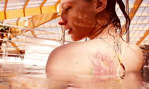 Russian petite skinny beauty Lera underwater