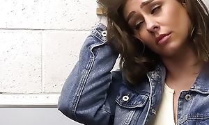 Scandalous Runaway Thief Girl Stumbles On A Bad Mall Bobby Who Perform A Virgin Pussy Cavity Grilling