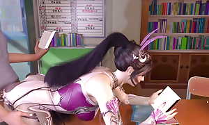 Cosplay rabit girl at classroom - Anime 3D Obsessed V343