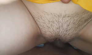 Unshaved port side bawdy cleft