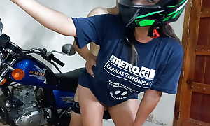 motorcycle mechanic gives me lessons on in any way to have a go making love on a catch bike with the addition of then fuck standing up.