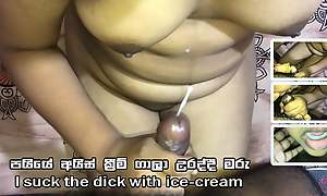 I sucked my husband's dick with ice cream and get cum in round chum around with annoy frowardness