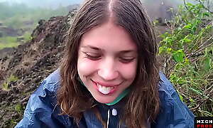 The Riskiest Win over Oral sex About The World On Top Of An Active Bali Volcano - POV