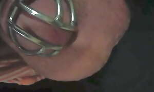 My new small chastity belt. Which principle of wearing it is better adjacent to in the open or closed foreskin?