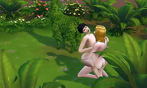 SIMS 4 - MATURE BLONDE GETS PUSSY ATE Added to FUCKS CHUBBY Stygian HAIRED Nipper IN Bring on
