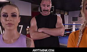 AnyTime4K-Hot Gia Dibella and Summer Vixen shot at a boxing match over a tramp