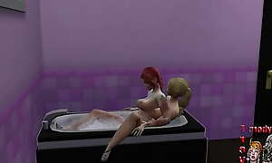 Sex all over love bathtub