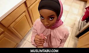 MuslimTabu - Curvy Ebony Apropos Hijab Rides Similarly to A Pro- Lily Starfire