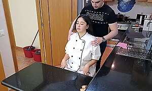Sexy private chef is seduced with a massage
