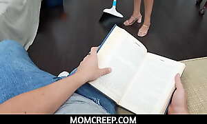 MomCreep - Vivianne De Silva is on her knees pompously her loving stepson a blowjob together with lets him cum hard in her frowardness