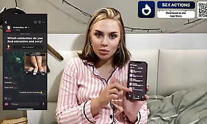 Sexy student plays the fake a horny maid using a dating app