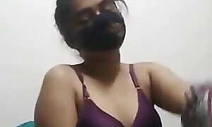 Cute desi girl shows her tits and hairy wet crack Telegram ID-  anvi_1212