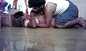 Indian fit together boobs kissing bore