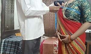 Salu Bhabhi Seduces Ladies Tailor Be worthwhile for Fucking Near Clear Hindi Audio