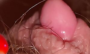Extreme Keep out huge clitoris head and hairy snatch
