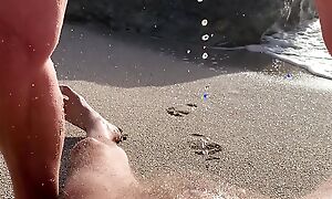pissing in the first place the beach