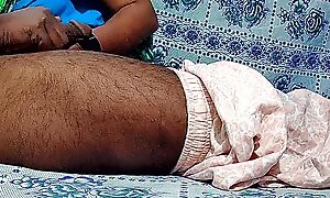 Indian mother together with dad sex in the kitchenette