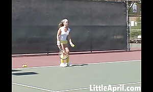 Off colour Legal age teenager Cookie Short-lived April Playing Tennis