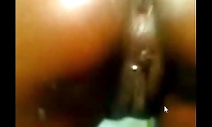 Black Girl Bonks Her Dildo On WebCam