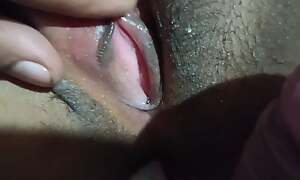 Thorough fresh unfocused shows her pink cum-hole close-up and spread wide for All about to see