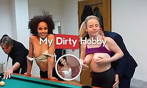MyDirtyHobby -2 babes gangbanged apart from 6 cocks