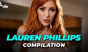 GIRLSWAY - HOT REDHEAD LAUREN PHILLIPS COMPILATION! SQUIRTING, Ballpark FINGERING, GROUP SEX, & MORE...