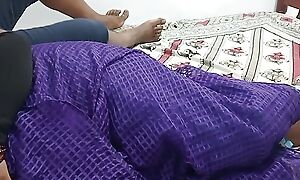 Desi Tamil stepmom shared a bed for her stepson he commandeer advantage with an increment of hard fucking