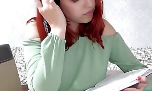 Solo redheaded office teen slut
