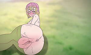 Mitsuri seduces with her grown cum-hole ! Porn demon slayer Hentai ( send-up 2d ) anime