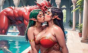 AI Generated Pics be useful to Horniest Anime Indian Elves & Monsters