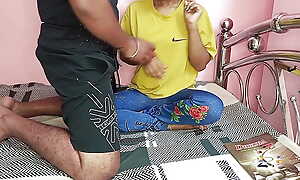 Indian Milf enlightening motor coach acquires drilled at the end of one's tether pupil - Roleplay - hindi dirty talk