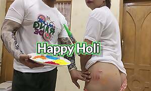 Holi Special: Sara Anal sex in holi festival enjoyed boastfully dick in pussy and anal Hornycouple149