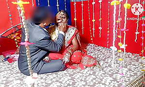 Real village wedding night, Indian newly married bride's first period hardcore sex HQ XDESI.