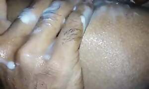 I inserted my finger in Sonam's pussy plus water came out.