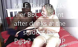 Milf Trainer fck say no to BBC Student after drinks in the student bar