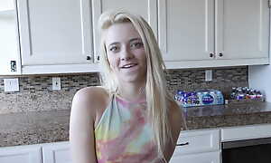Watch Cute Blonde Teen Riley Star Hop put on the back burner Her Bill Daddies Cock