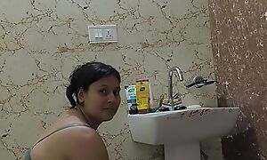 Puja bhabhi bathing respecting shower