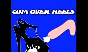 cum let go heels - Cum on my wife&acutes friend sandal