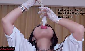 122 Hot Oriental Gives Prostate Massage Eats Cum