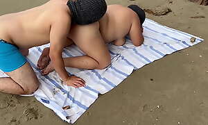 Clean out in the event in Brazil, a stepmother asks near shudder at fucked on a nudist beach while others watch her. Unalloyed