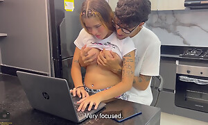 I Abet My Stepsister with Her Chores, with the addition of This babe Pays Me Back with a Nice Fuck.